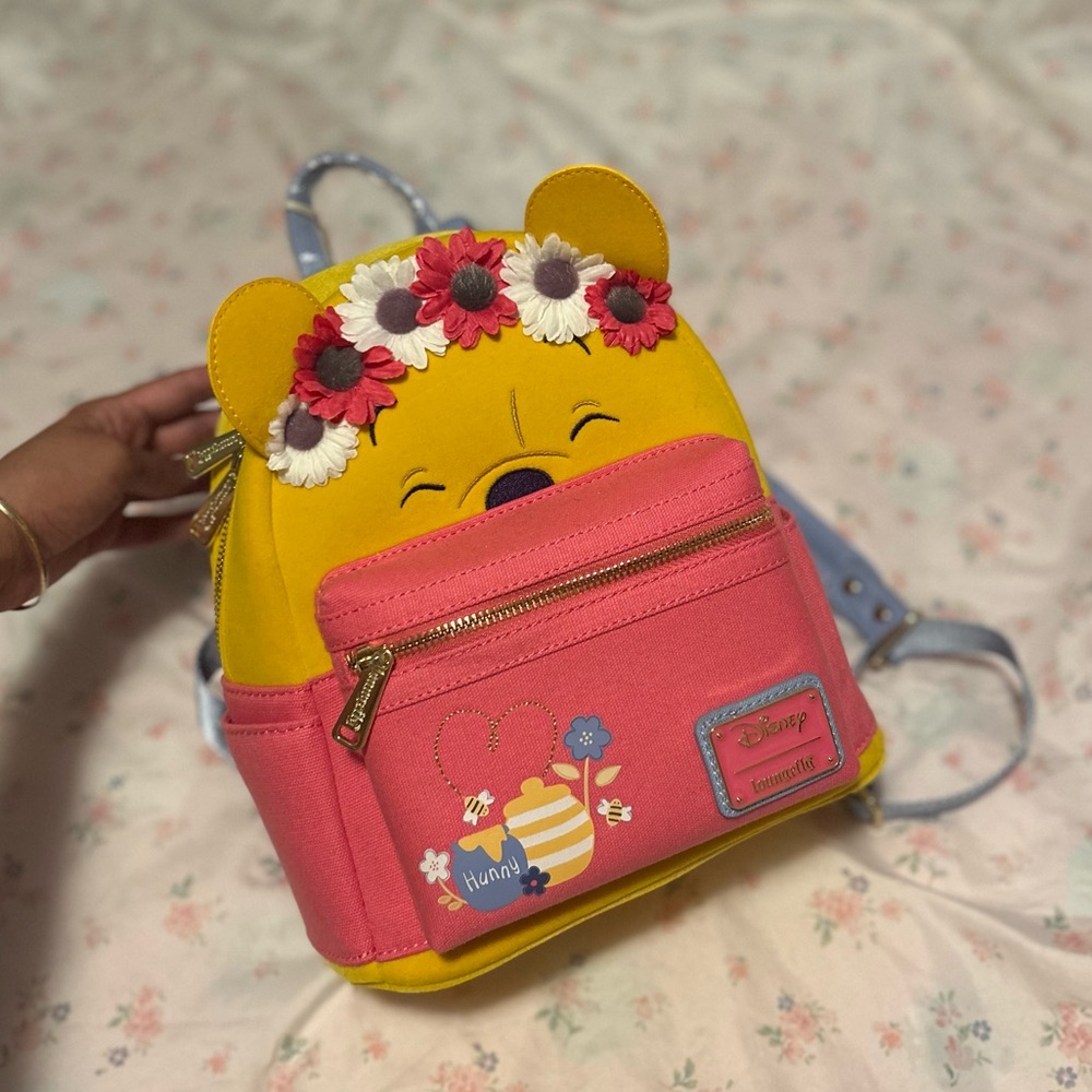 Loungefly Disney Winnie the Pooh Flower Crown Mini Backpack